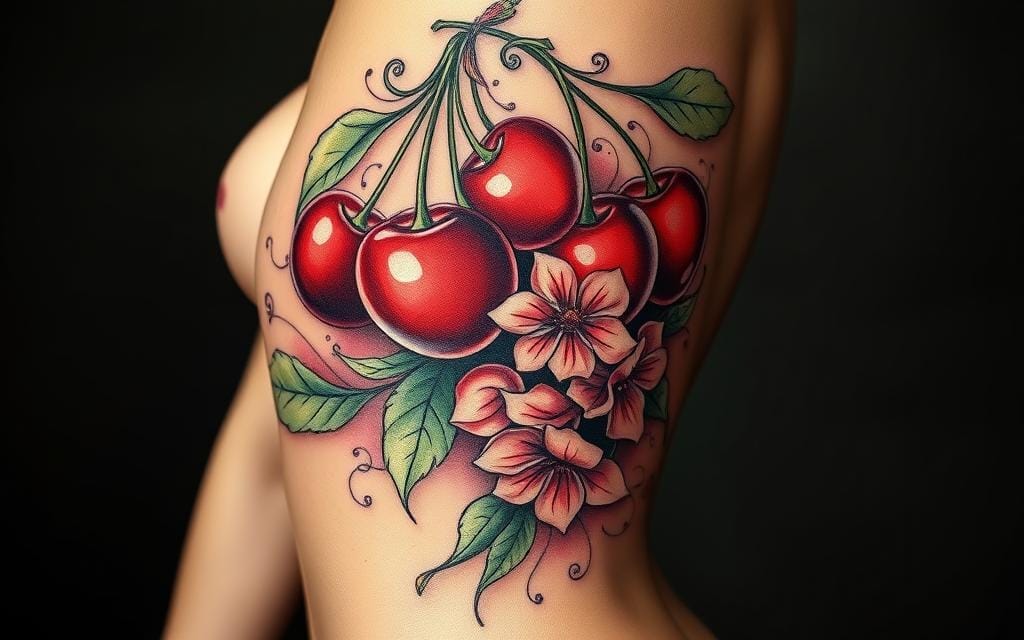 Historical means cherry tattoos