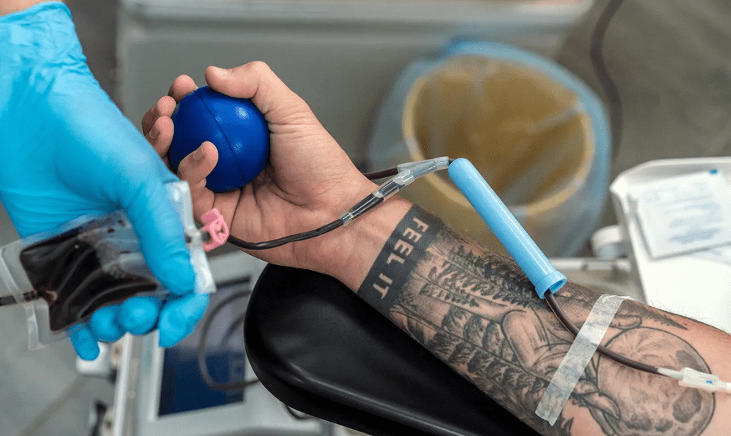 Why does your blood sugar drop when getting a tattoo