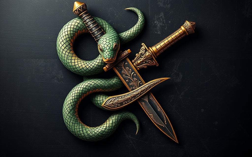 snake and dagger tattoo