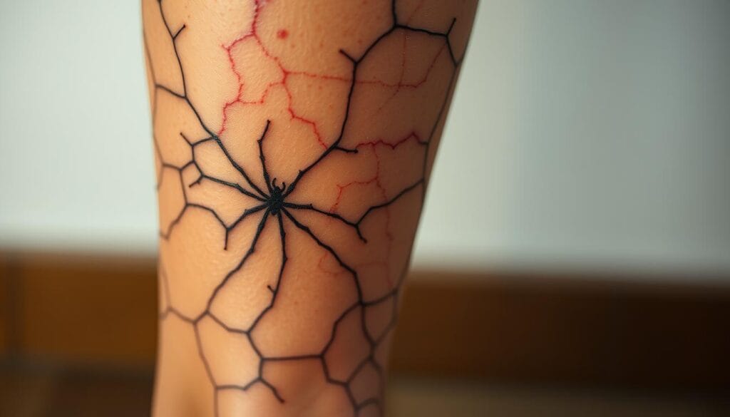 Can you tattoo over spider veins