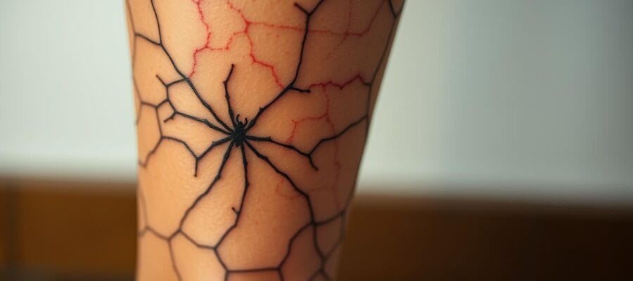 Can you tattoo over spider veins