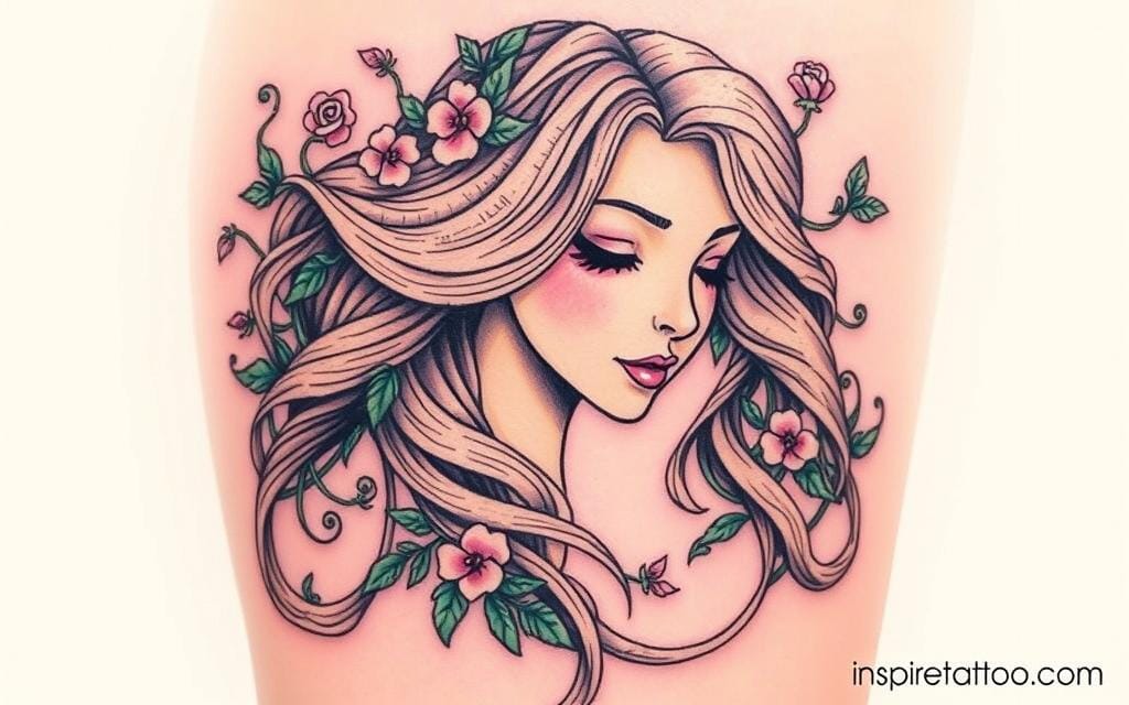 rapunzel tattoo meaning mental health