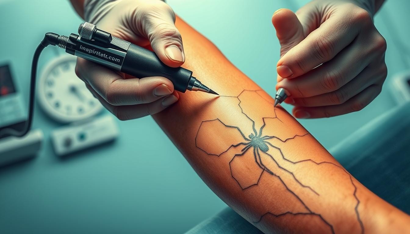 can you get tattoo over spider veins 