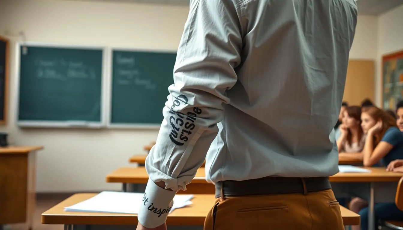 strategies for covering tattoos in schools